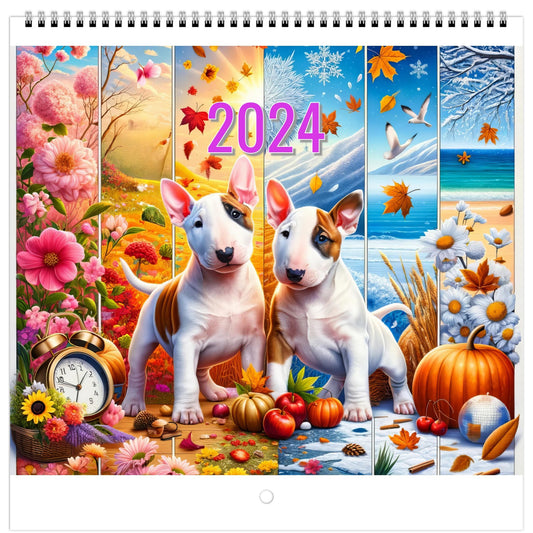 USA and Canada  "A Year with Bullterriers: Delightful Seasons Calendar."  Gelato